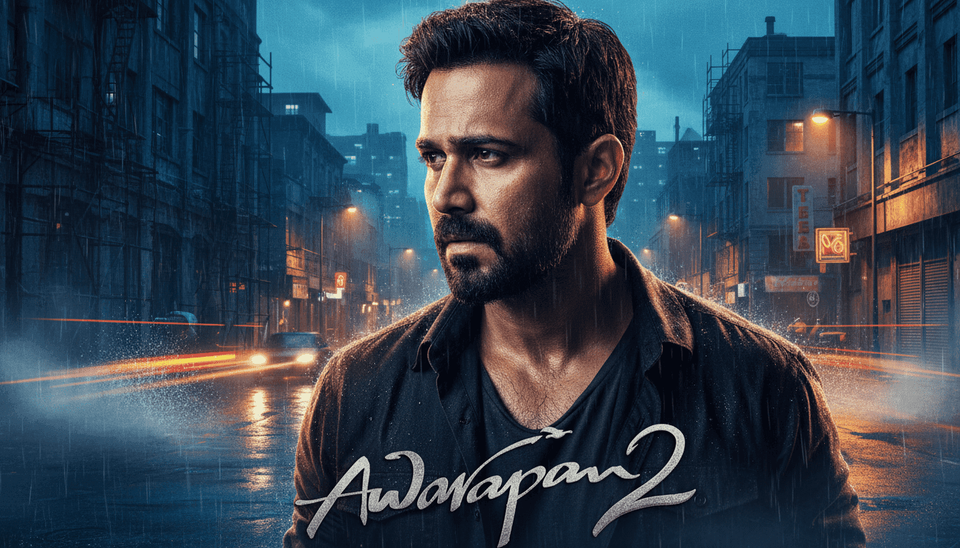 Awarapan 2 title artwork with a man on a rain-soaked street
