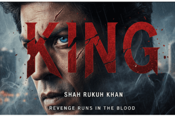 King Shah Rukh Khan Movie official poster featuring SRK and Suhana Khan