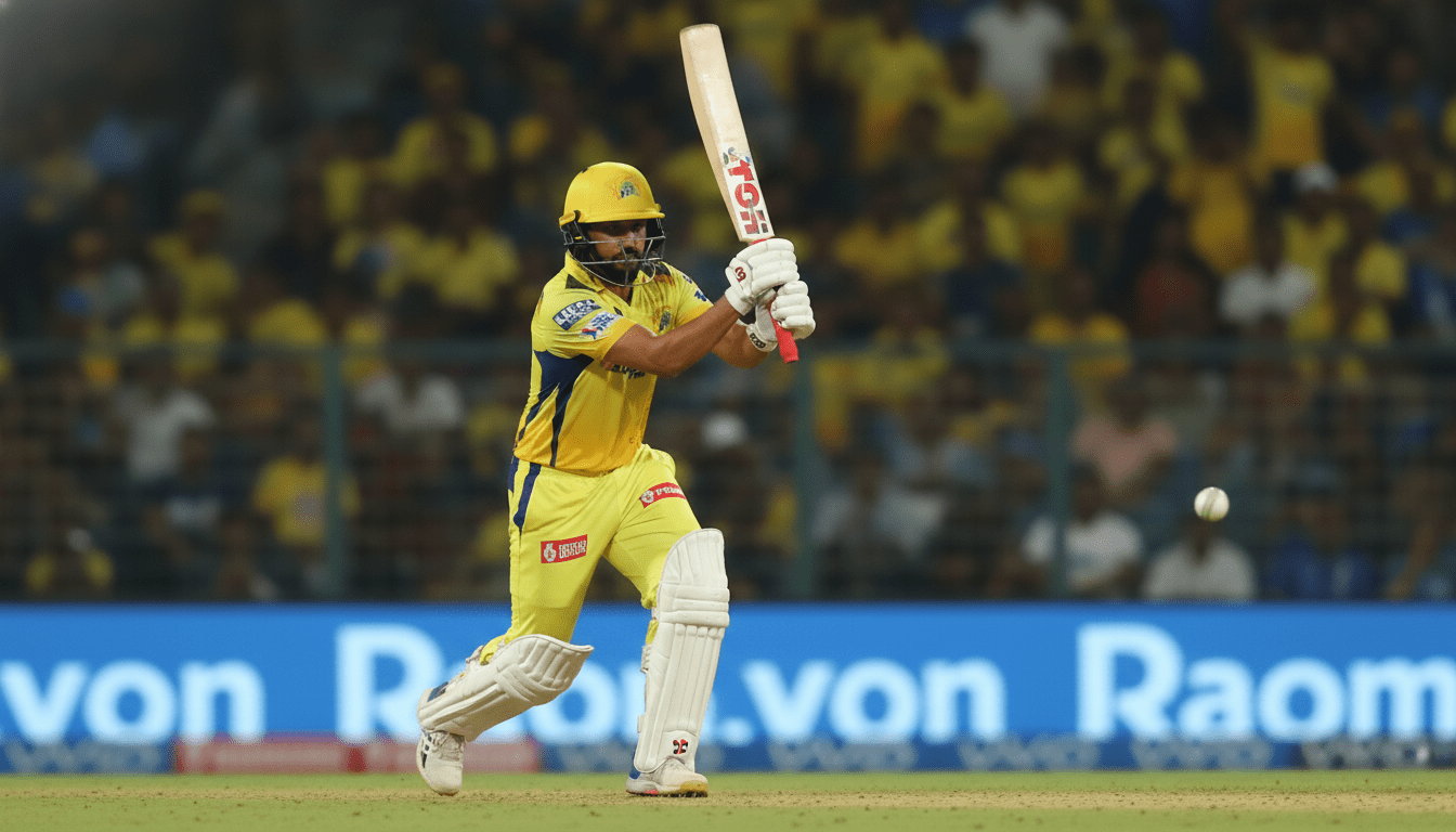 Ruturaj Gaikwad batting for chennai super kings vs delhi capitals standings