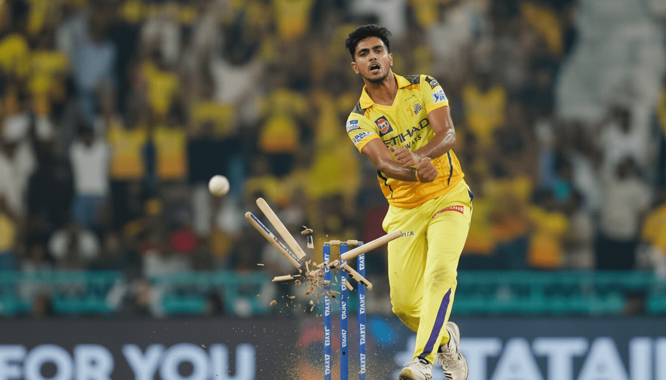 Matheesha Pathirana bowling figures chennai super kings vs delhi capitals standings