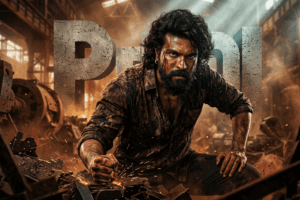 Ram Charan in Peddi movie release date poster