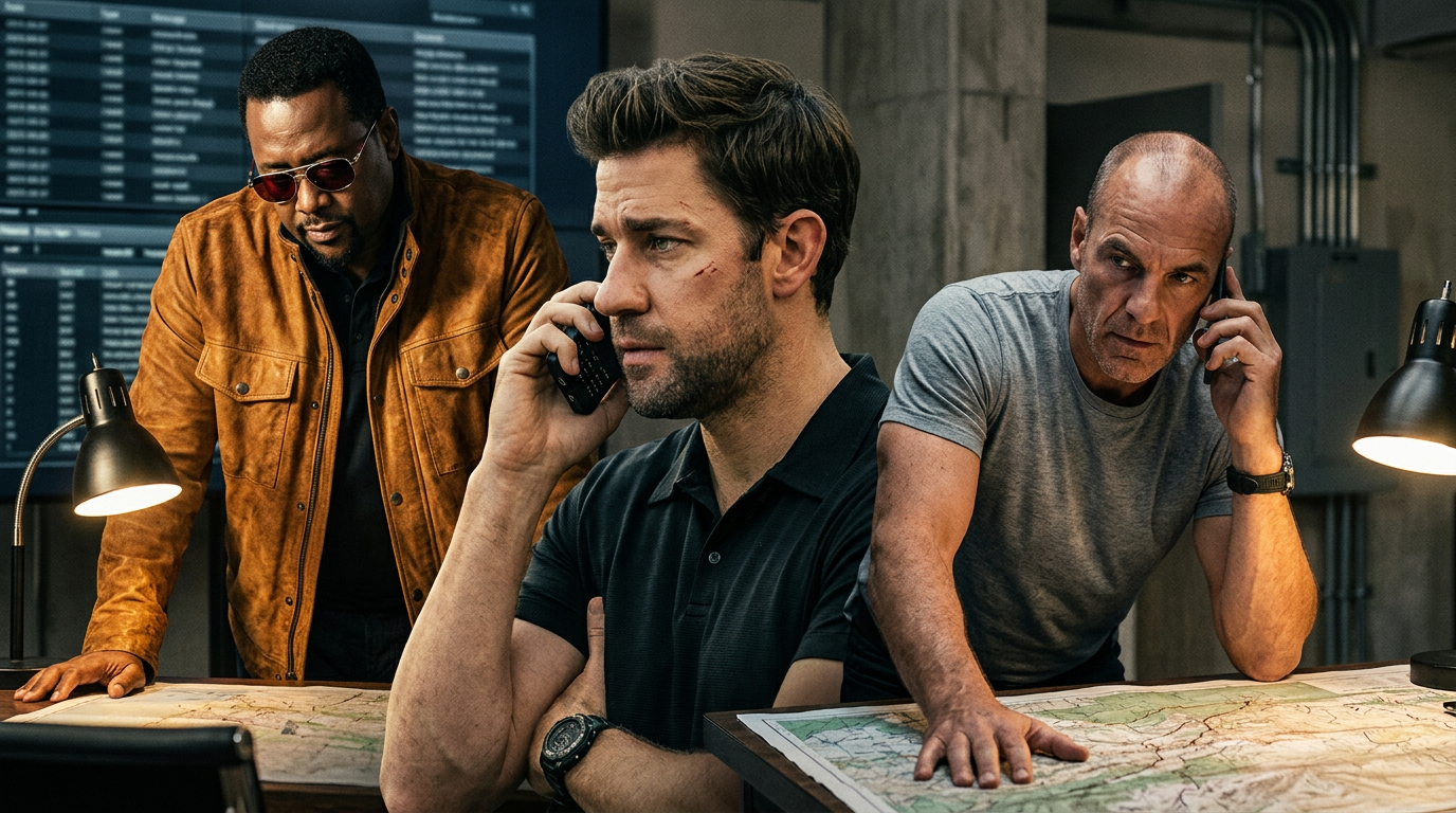 Wendell Pierce and John Krasinski jack ryan ghost war review
